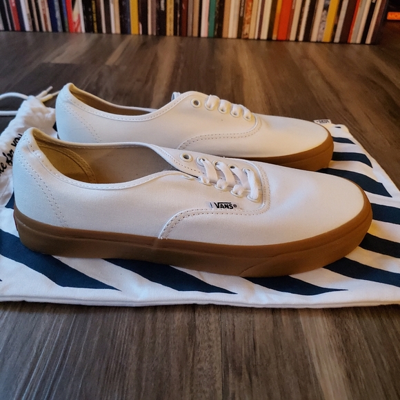 BRAND NEW! VANS CUSTOMS AUTHENTIC TRUE WHITE GUM - Picture 3 of 6